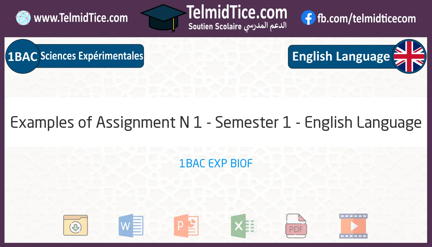 1bac-exp-English-Language-Examples-of-Assignment-N-1---Semester-1