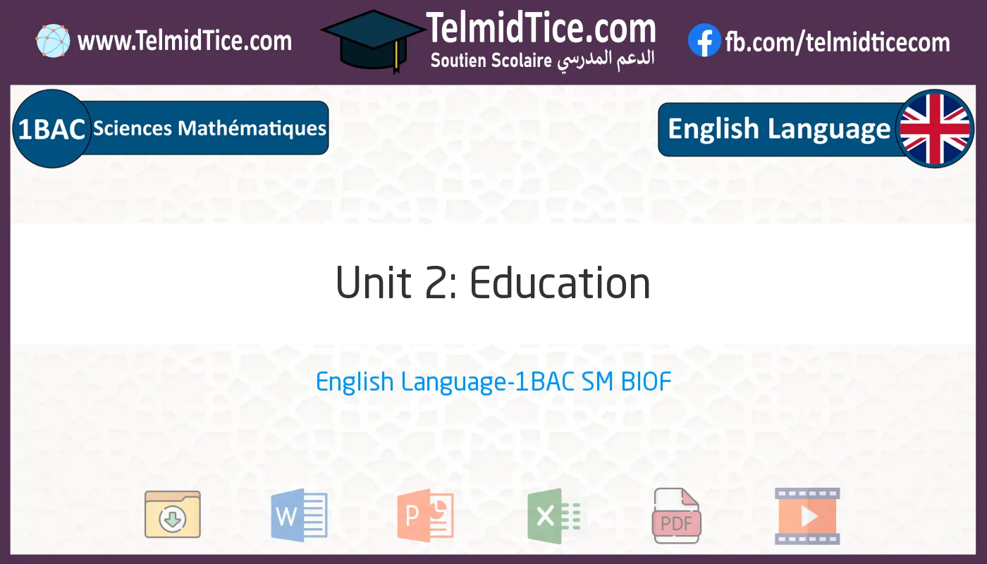 1bac-sm-s1-d-Unit-2:-Education