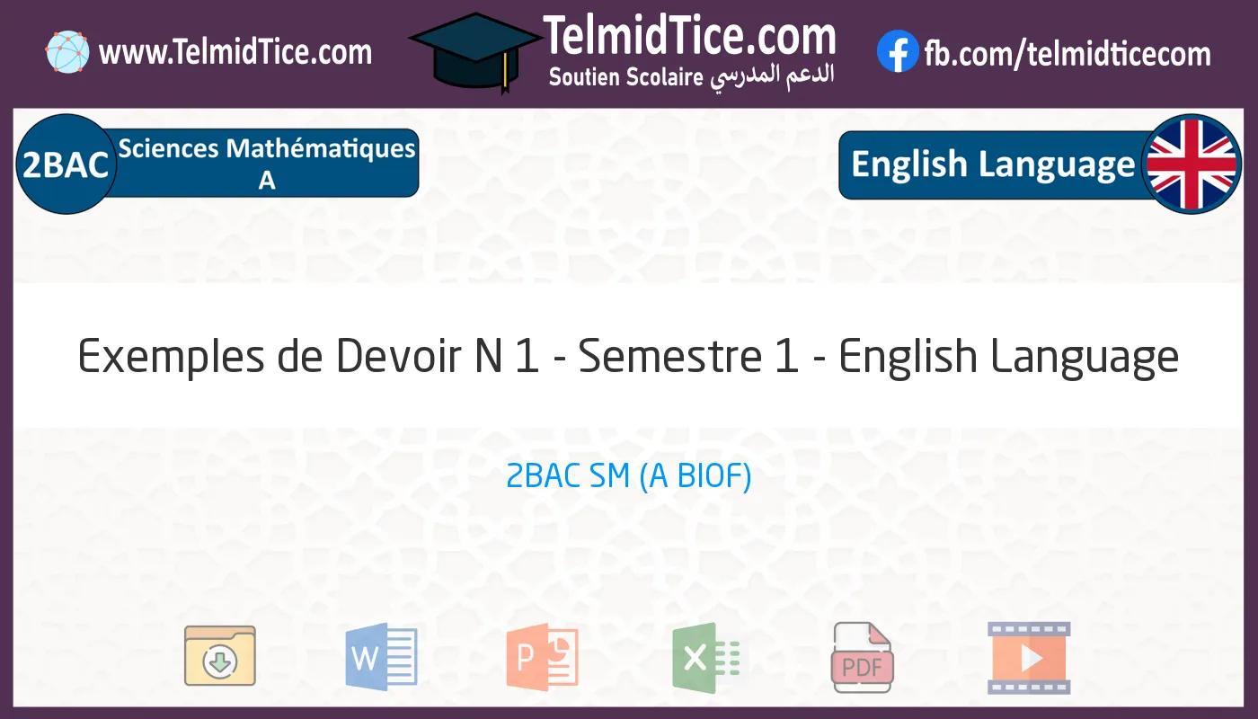 2bac-sm-a-English-Language-Exemples-de-Devoir-N-1---Semestre-1