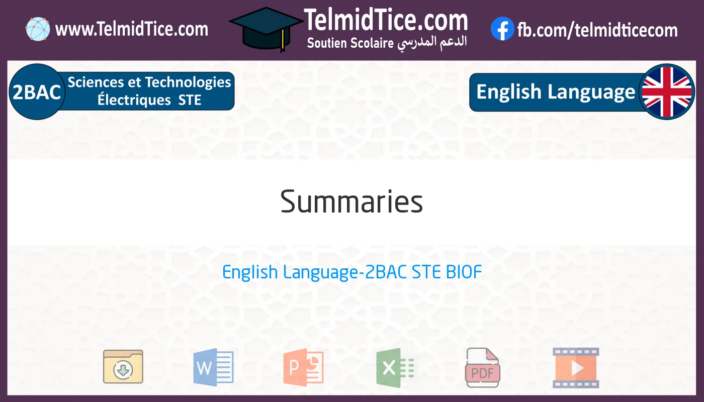 2bac-ste-s2-c-Summaries