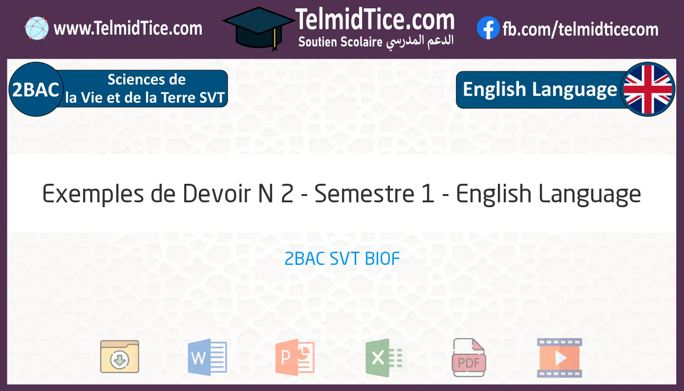 2bac-svt-English-Language-Exemples-de-Devoir-N-2---Semestre-1